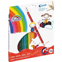 Kredki FIORELLO Super soft 24 kolorów trójkątna 170-2188