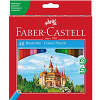 Kredki ZAMEK 48 kolorw opakowanie kartonowe 120148 FC FABER-CASTELL