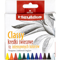 Kredki świecowe Classy 12szt. HEYKKA (610101)