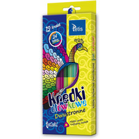 Kredki TETISKI tr�jk�tne dwustronne 24kol KT005-AB TETIS