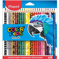 Kredki Color Peps Animals trjktne 24 szt pud. z zaw. 832224 MAPED