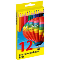 Kredki o��wkowe FRIENDS ECO 12 kolor�w 170-2302