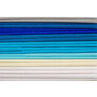 Bibu�a 25x200cm mix niebieski (10szt) 8kol 2521-MIX3 HAPPY COLOR