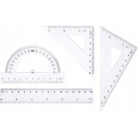 Zestaw geometryczny linijk 15cm BL001-AK TETIS