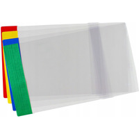 Ok�adki regulowane na ksi��ki i zeszyty B5 kolorowe 25 sztuk 25,3x35,6-37,2cm OZK-45 BIURFOL