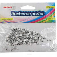 Oczka ruchome okrge 4mm (200 szt.) BREWIS RO22