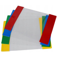 Okadki na zeszyty szkolne A5 kolorowe 10 sztuk 21,2x30,3cm OZK10-01 BIURFOL