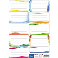 Naklejki na książki i zeszyty 9szt na arkuszu (25ark) KN001-02 TETIS