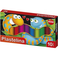 Plastelina szkolna dla dzieci Zestaw 10 kolorów MONA St.Majewski