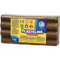 Plastelina Astra 1 kg brzowa 303111022 ASTRA