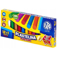 Plastelina 13 kolorw 12+1 kolor gratis 303115007 ASTRA