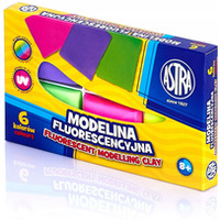 Modelina termoutwardzalna fluorescencyjna zestaw 6 kolorw 83911902 ASTRA
