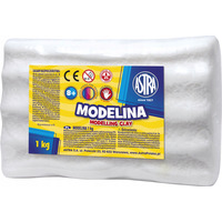 Modelina termoutwardzalna 1kg biała 304111012 ASTRA