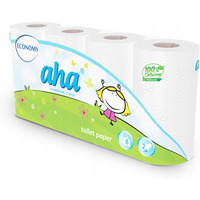 Papier toaletowy AHA ECONOMY (8rolek) biay