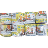 Papier toaletowy WIEWI�RKA (8 rolek) 24m szary