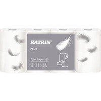 Papier toaletowy Katrin Plus (8 rolek) 3 warstwy 100% celuloza 150 listkw 16525/557305