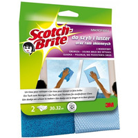 �cierka z mikrofibry do szyb i luster SCOTCH-BRITE (2sztuki) ciemno/jasnoniebieska 009344274