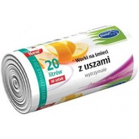 Worki na mieci 20L z uszami wytrzymae (30szt) biae (HD-LD) STELLA WNS-9701V1