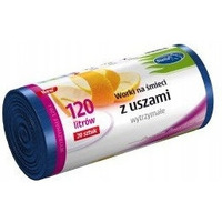 Worki na mieci 120L z uszami wytrzymae (20szt) niebieskie (HD-LD) STELLA ST1-WNS-9732V1