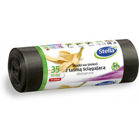 Worki na mieci 35L LDPE ekologiczne z tam (15szt) STELLA WNS-4249