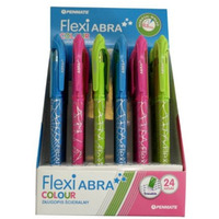 D�ugopis �cieralny FLEXI ABRA Colour mix kolor�w obudowy wk�ad niebieski TT8061