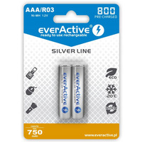 Akumulatorek Ni-MH EVERACTIVE Silver Line AAA/HR03 750mAh blister (2szt)