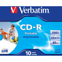 Pyta CD-R 700MB VERBATIM JC do nadruku 0945730fe+AZO 43325