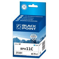 Tusz BLACK POINT (BPH11C) niebieski 2510str zamiennik HP (11/C4836AE) J1100d/1200d/2200/2800/10ps