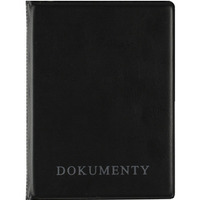 Okadka na dokumenty karty dowd rejestracyjny PVC czarna OD-20-05 BIURFOL