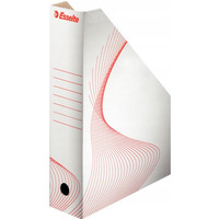 Pojemnik kartonowy na czasopisma 80mm biały ESSELTE 493222