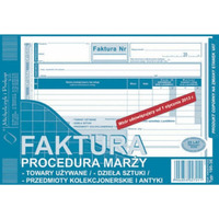 195-3E Faktura procedura mary towary uywane A5 (o+1k) Michalczyk i Prokop