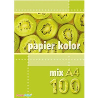 Papier ksero A4 80g KRESKA 100ark mix