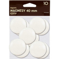 Magnesy 40mm biae (10szt.) 130-1699 GRAND