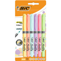 Zakrelacz HIGHLIGHTER GRIP pastelowe kolory opakowanie 6 kolorw 992561 BIC