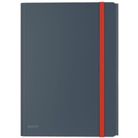 Teczka z gumką i kieszonką, PP, szara 46190089