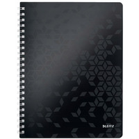 Koonotatnik LEITZ WOW A4 80k PP kratka czarny 46380095