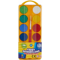 Farby akwarelowe szkolne zestaw 12 kolorw + pdzelek 83216904 ASTRA