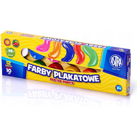 Farby plakatowe 12 kolorw 10ml 83115902 ASTRA