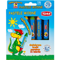 Kredki pastele wodne dwustronne Zbozaurus TO-587