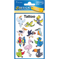 Naklejki tatuae dla dzieci PTAKI 56762 Z-DESIGN KIDS TATTOO AVERY ZWECKFORM