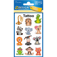Naklejki tatuae dla dzieci ZWIERZTKA 56761 Z-DESIGN KIDS TATTOO AVERY ZWECKFORM