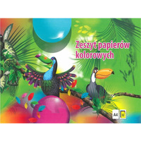 Zeszyt papier�w kolorowych A4 32k KRESKA