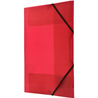 Teczka z gumk� na rogach A4 PP czerwona BT624-C TETIS