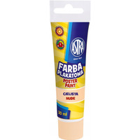 Farba plakatowa w tubkach 30ml szkolna cielista be�owa ASTRA
