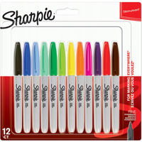 Markery permanentne SHARPIE 12kolorw FINE 2065404
