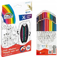 Kredki SUPER SOFT 36kol FIORELLO tr�jk�tne 170-2474