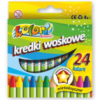 Kredki �wiecowe 24kol. PREMIUM KOLORI TT7233 PENMATE