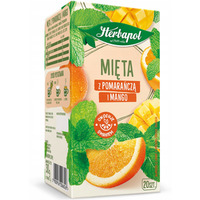 Herbata HERBAPOL zio�owo-owocowa (20tb) Mi�ta z pomara�cz� i mango 30g