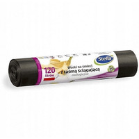 Worki na mieci 120L ekologiczne z tam (LDPE) (10szt) STELLA WNS-6356