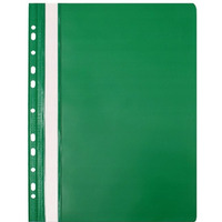 Skoroszyt na dokumenty twardy A4 wpinany do segregatora 10 sztuk zielony NATUNA